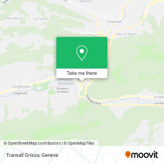 Transall Grissa map