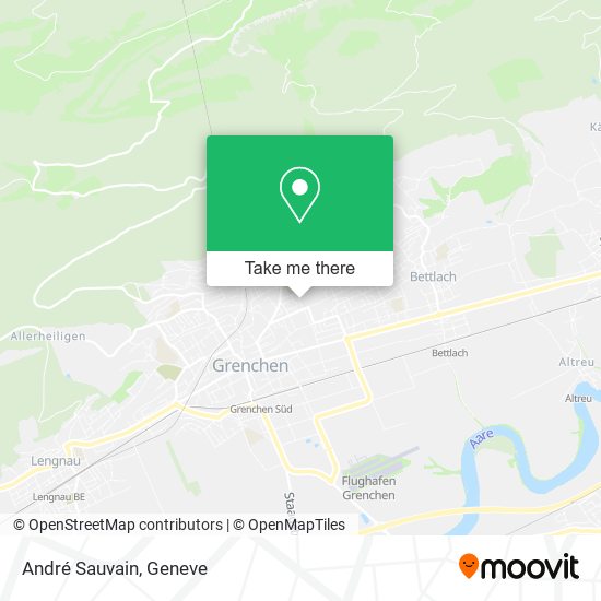 André Sauvain map