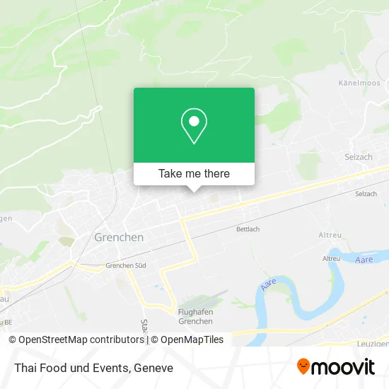 Thai Food und Events map