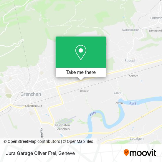 Jura Garage Oliver Frei map