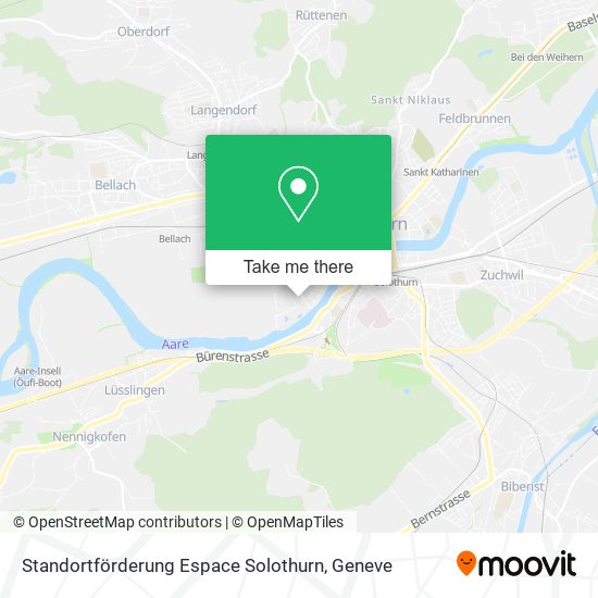 Standortförderung Espace Solothurn map