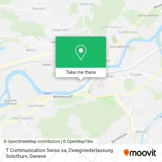 T Communication Swiss sa, Zweigniederlassung Solothurn map