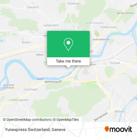 Yunexpress Switzerland map