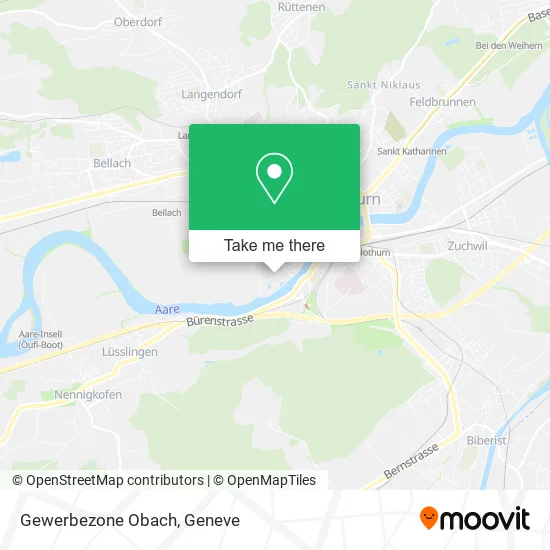 Gewerbezone Obach map