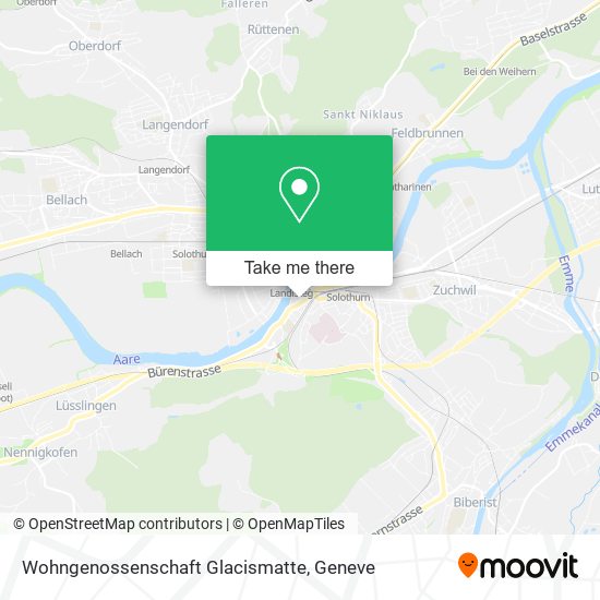 Wohngenossenschaft Glacismatte map