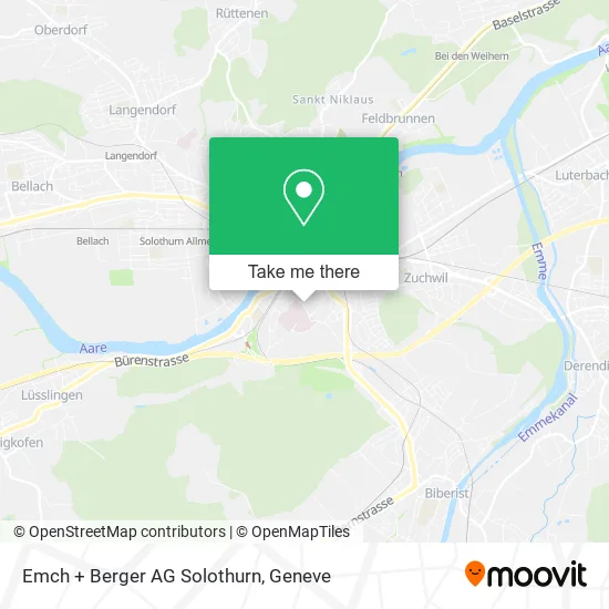 Emch + Berger AG Solothurn map