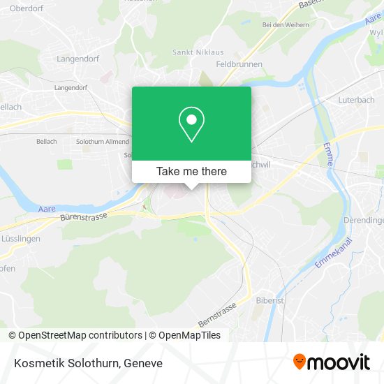 Kosmetik Solothurn map