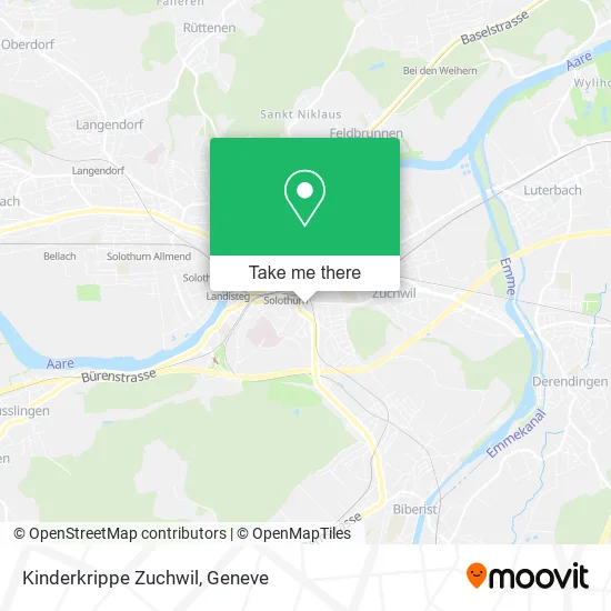 Kinderkrippe Zuchwil map