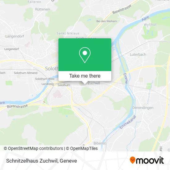 Schnitzelhaus Zuchwil map