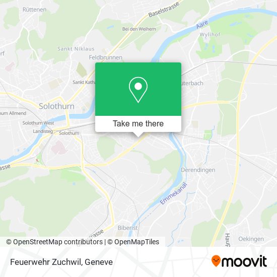 Feuerwehr Zuchwil map