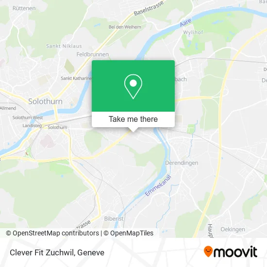 Clever Fit Zuchwil map