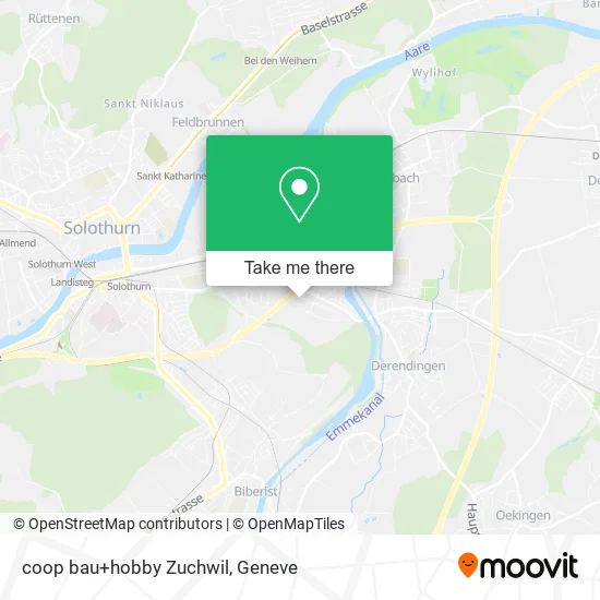 coop bau+hobby Zuchwil map