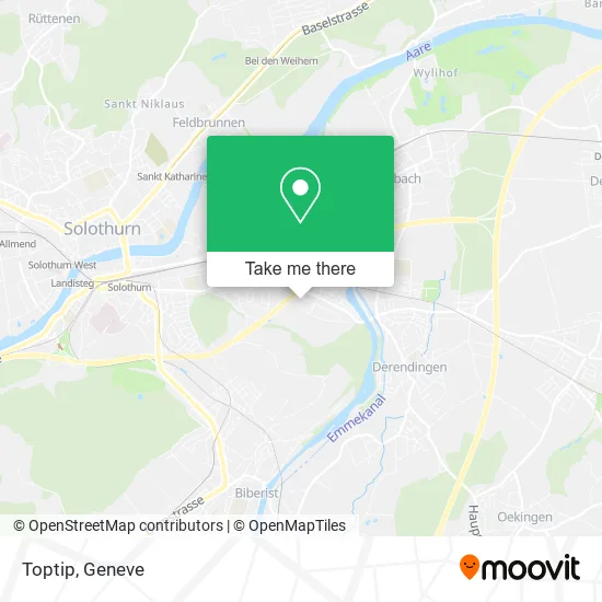 Toptip map