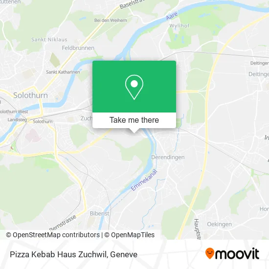 Pizza Kebab Haus Zuchwil map