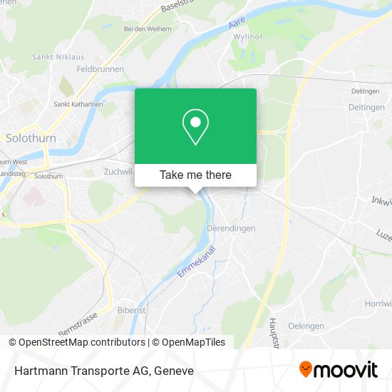 Hartmann Transporte AG map
