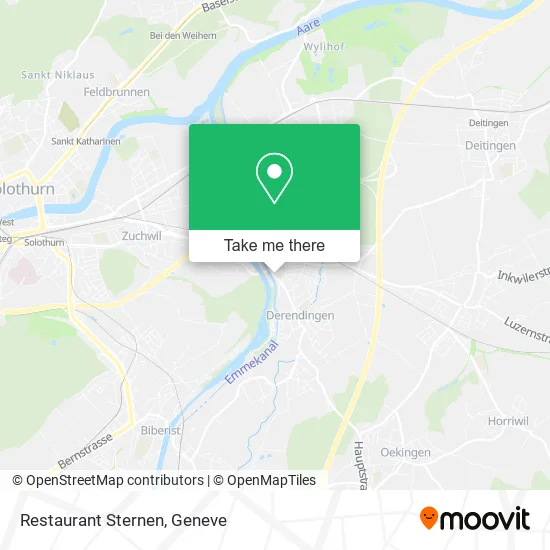 Restaurant Sternen map