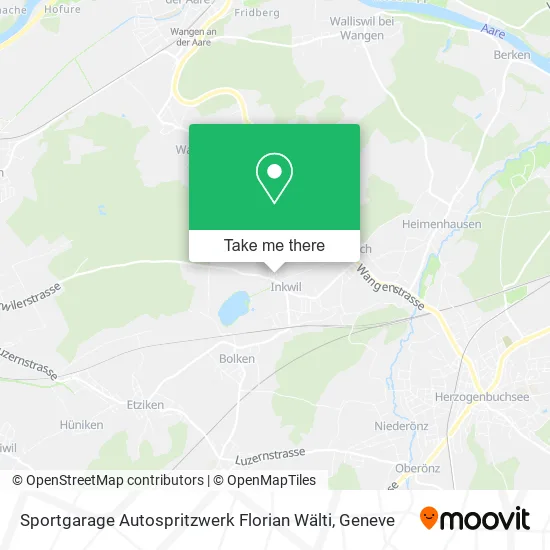 Sportgarage Autospritzwerk Florian Wälti map