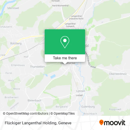 Flückiger Langenthal Holding map