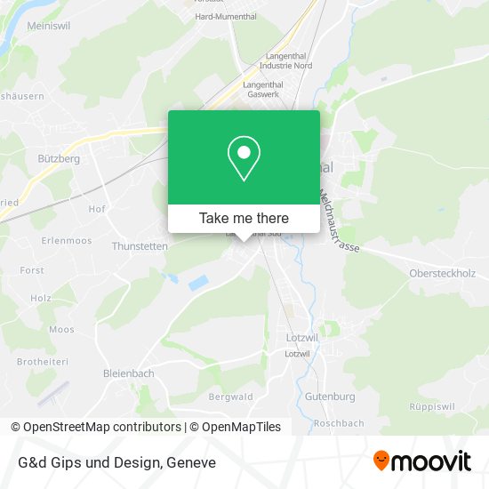 G&d Gips und Design map