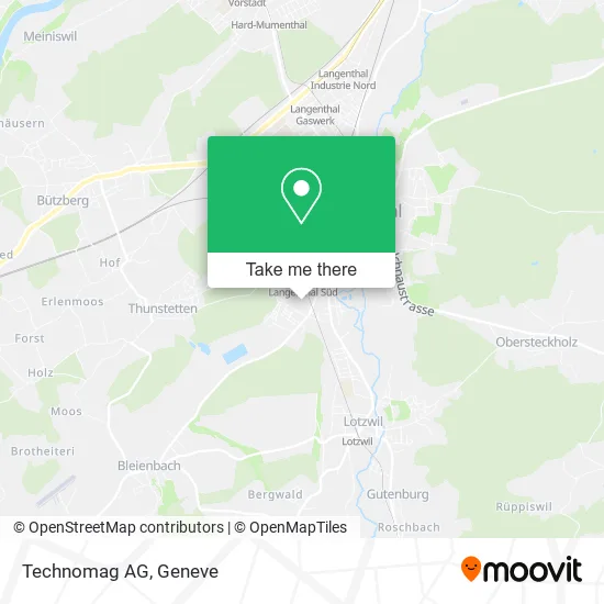 Technomag AG map