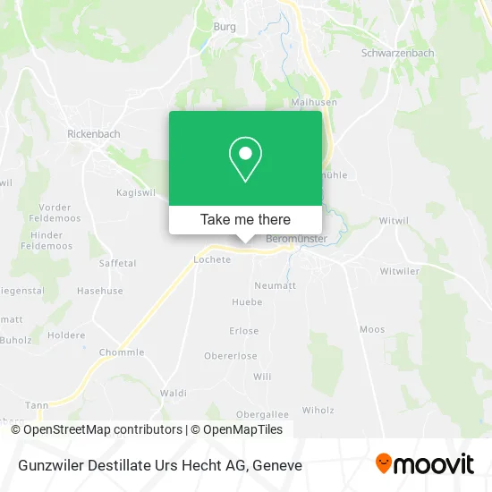 Gunzwiler Destillate Urs Hecht AG map