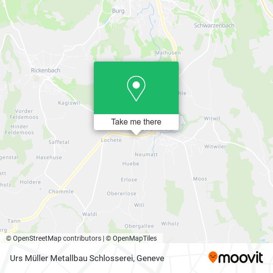 Urs Müller Metallbau Schlosserei map