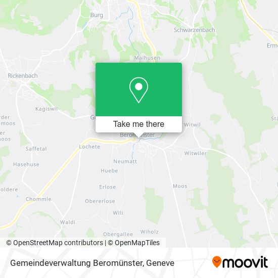 Gemeindeverwaltung Beromünster map