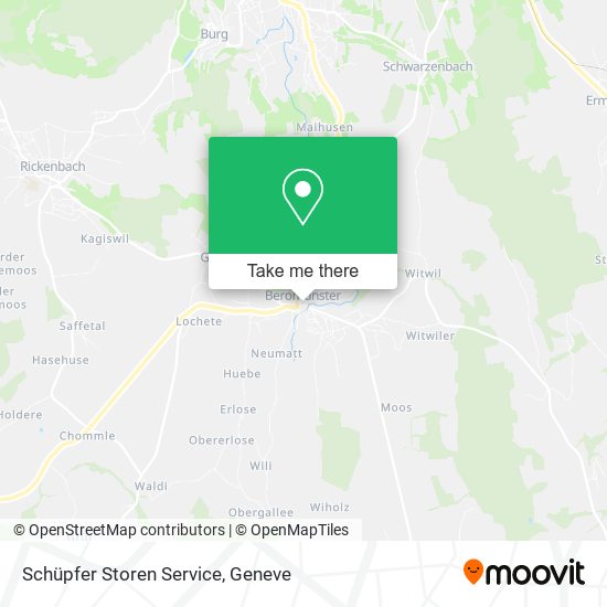Schüpfer Storen Service map