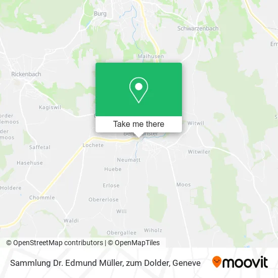 Sammlung Dr. Edmund Müller, zum Dolder map