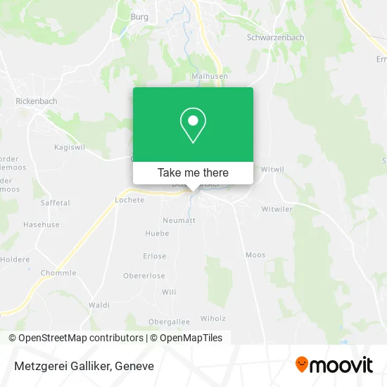 Metzgerei Galliker map