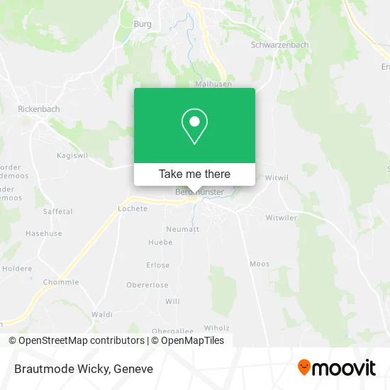 Brautmode Wicky map