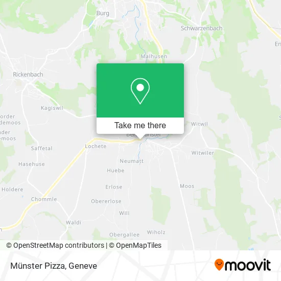 Münster Pizza map