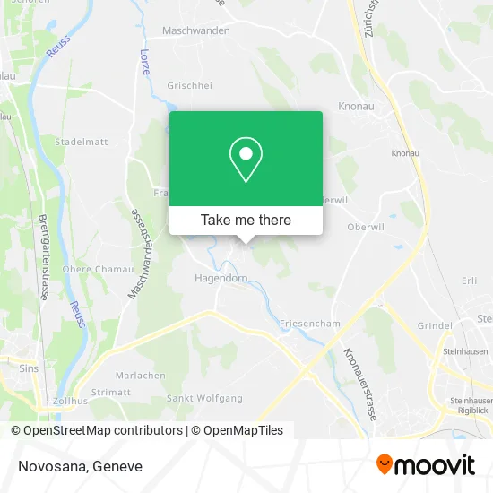 Novosana map