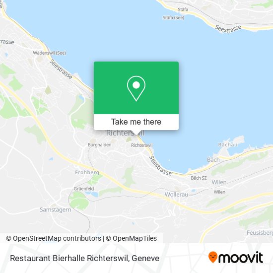 Restaurant Bierhalle Richterswil map