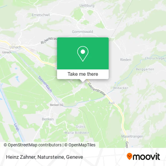 Heinz Zahner, Natursteine map