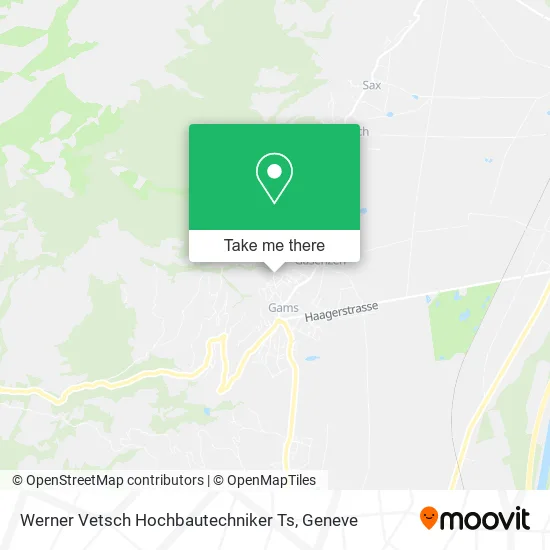 Werner Vetsch Hochbautechniker Ts map