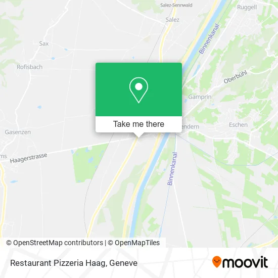 Restaurant Pizzeria Haag map