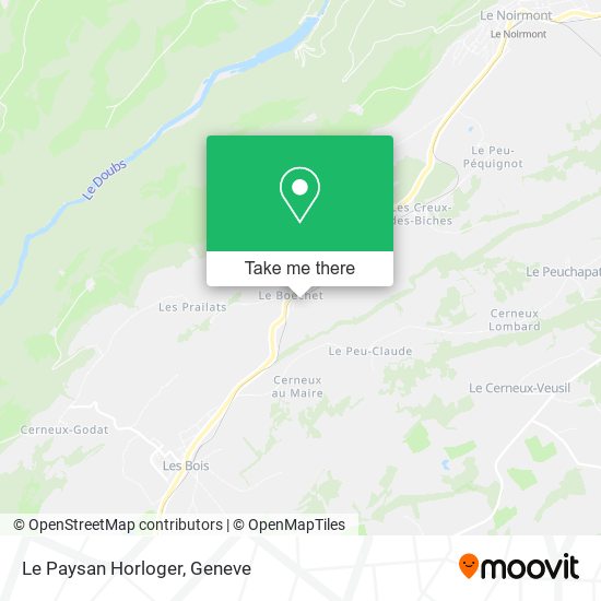 Le Paysan Horloger map