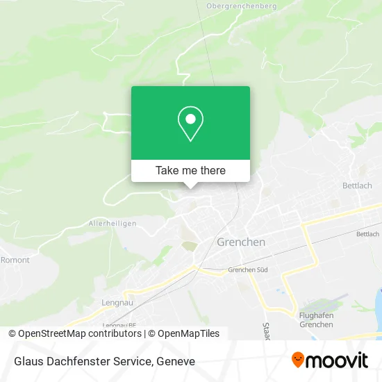 Glaus Dachfenster Service map
