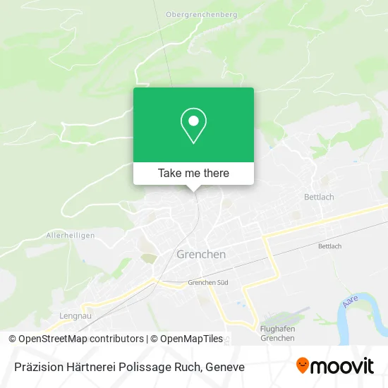 Präzision Härtnerei Polissage Ruch map