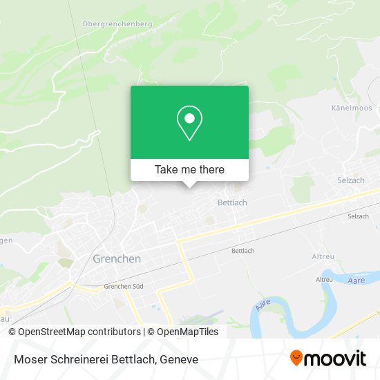 Moser Schreinerei Bettlach map
