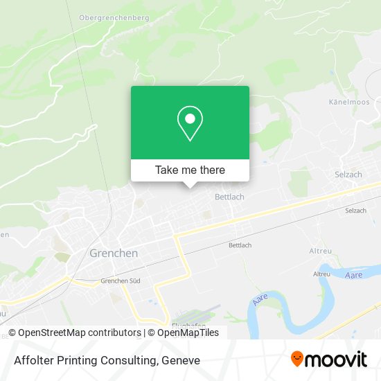Affolter Printing Consulting map