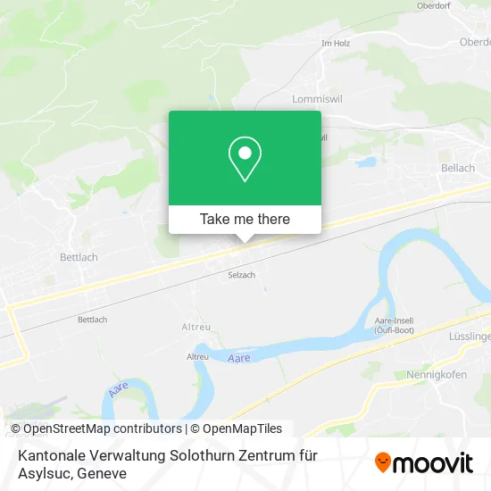 Kantonale Verwaltung Solothurn Zentrum für Asylsuc map
