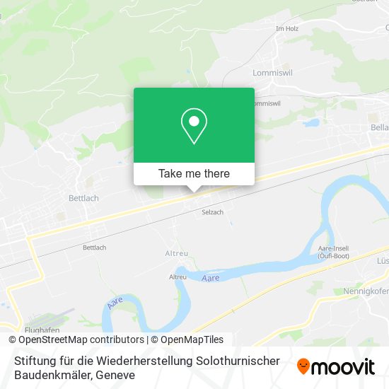 Stiftung für die Wiederherstellung Solothurnischer Baudenkmäler map