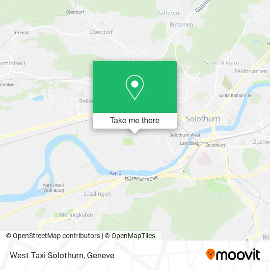 West Taxi Solothurn plan