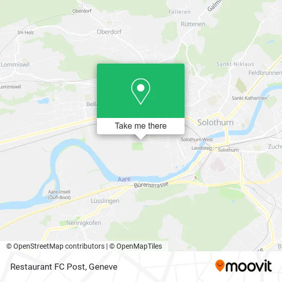 Restaurant FC Post map