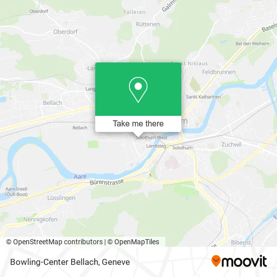 Bowling-Center Bellach map