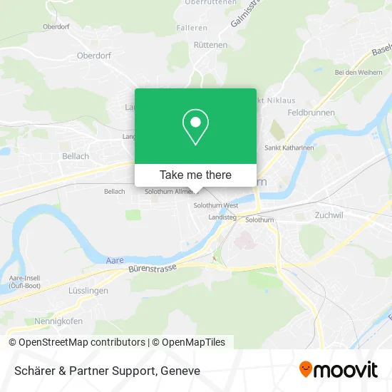 Schärer & Partner Support map