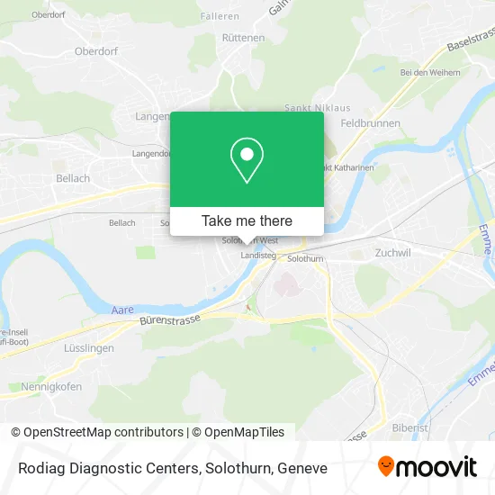 Rodiag Diagnostic Centers, Solothurn map