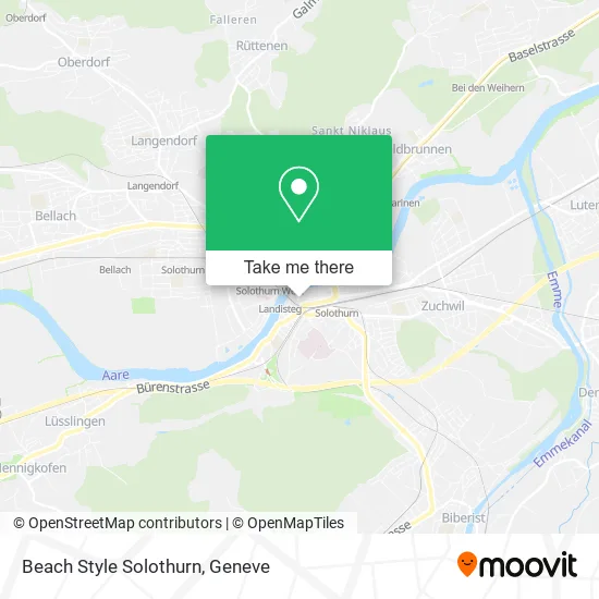 Beach Style Solothurn map